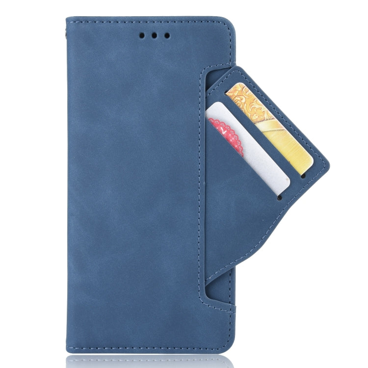 For iPhone 15 Pro Max Skin Feel Calf Texture Card Slots Leather Phone Case(Blue) - HoMEdemic™ 