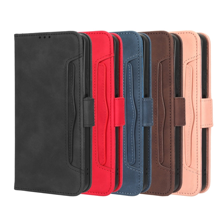 For iPhone 15 Pro Max Skin Feel Calf Texture Card Slots Leather Phone Case(Pink) - HoMEdemic™ 