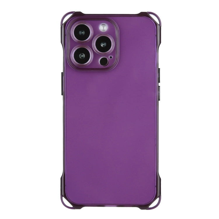 For iPhone 15 Pro Max Four-corner Shockproof TPU Phone Case(Purple) - HoMEdemic™ 