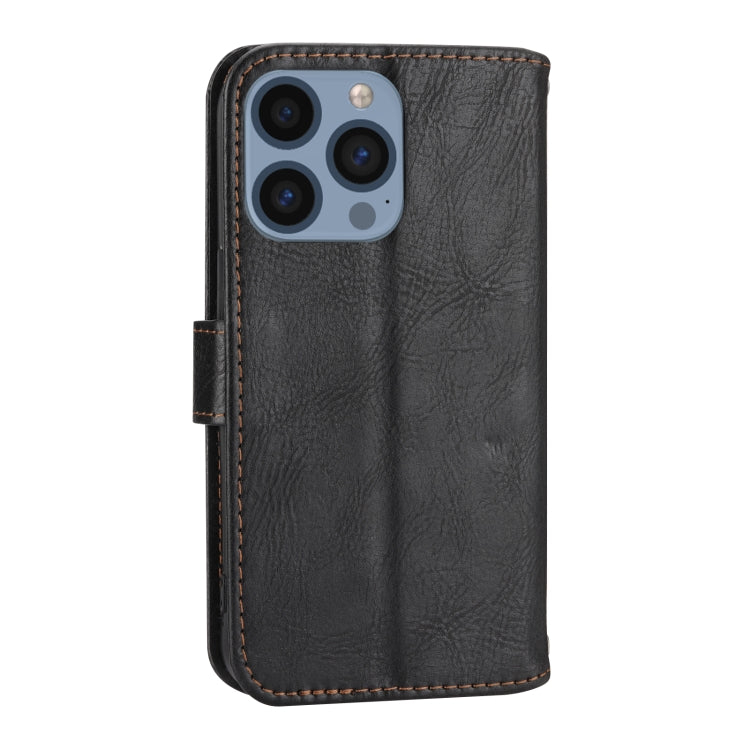 For iPhone 15 Pro Oil Skin Zipper Wallet Leather Phone Case(Black) - HoMEdemic™ 
