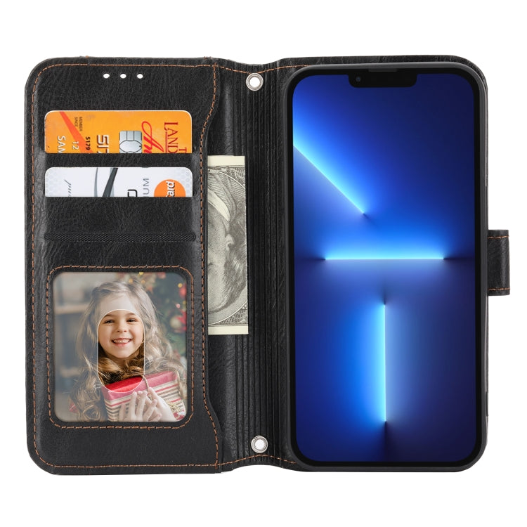 For iPhone 15 Pro Oil Skin Zipper Wallet Leather Phone Case(Black) - HoMEdemic™ 