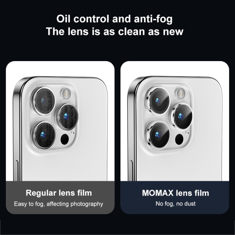 For iPhone 15 / 15 Plus MOMAX Eagle Eye Independent Full Cover Phone Lens Glass Film(Black) - HoMEdemic™ 