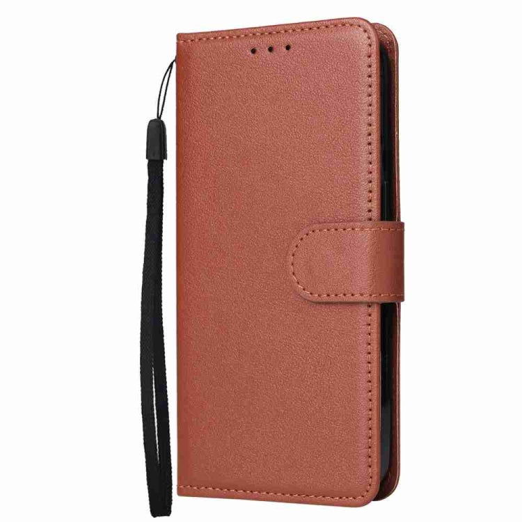 For iPhone 15 Pro Multifunctional Horizontal Flip Leather Phone Case with Three Card Slots(Brown) - HoMEdemic™ 
