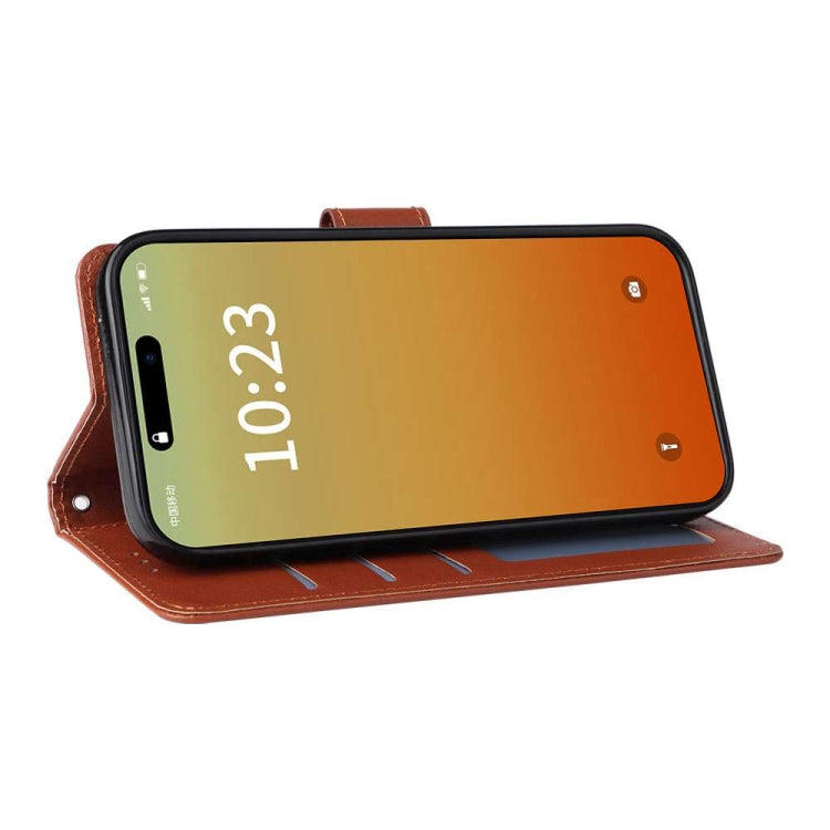 For iPhone 15 Pro Multifunctional Horizontal Flip Leather Phone Case with Three Card Slots(Brown) - HoMEdemic™ 