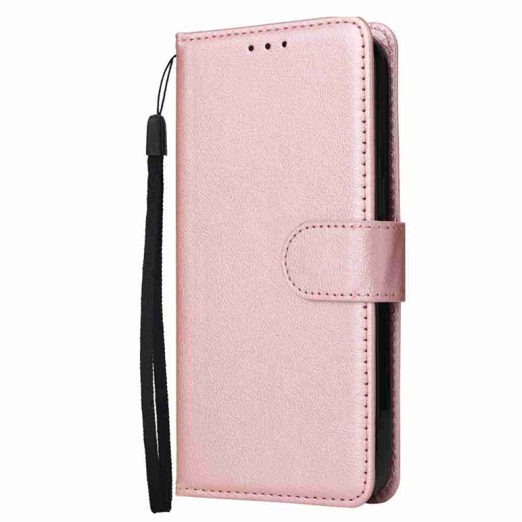 For iPhone 15 Pro Multifunctional Horizontal Flip Leather Phone Case with Three Card Slots(Rose Gold) - HoMEdemic™ 