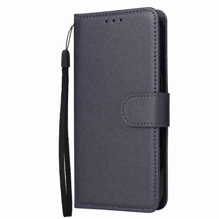 For iPhone 15 Pro Multifunctional Horizontal Flip Leather Phone Case with Three Card Slots(Blue) - HoMEdemic™ 