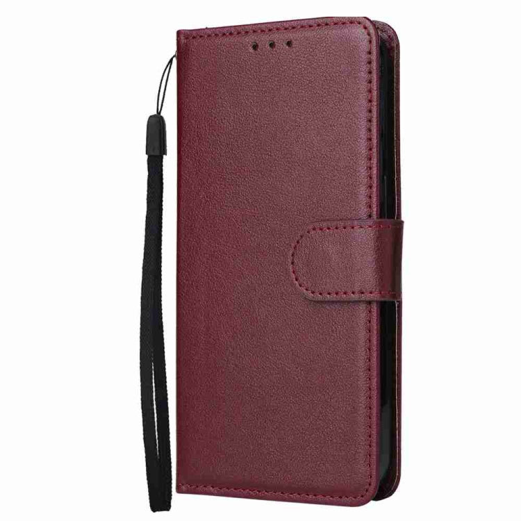 For iPhone 15 Pro Multifunctional Horizontal Flip Leather Phone Case with Three Card Slots(Wine Red) - HoMEdemic™ 