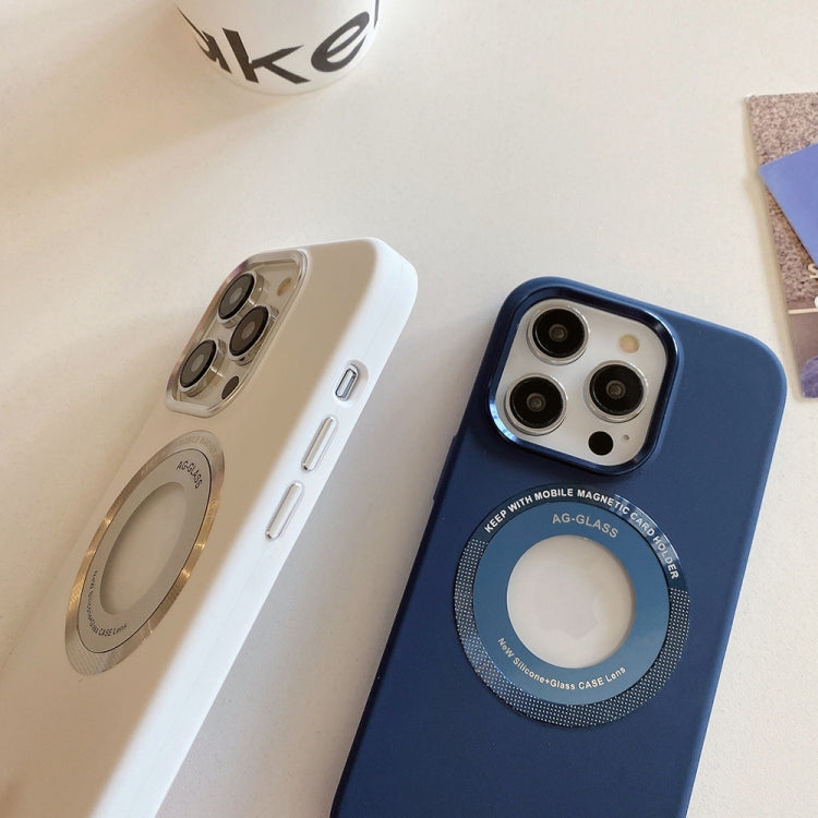 For iPhone 15 Pro Max Metal Frame Silicone Magnetic Phone Case(Black) - HoMEdemic™ 