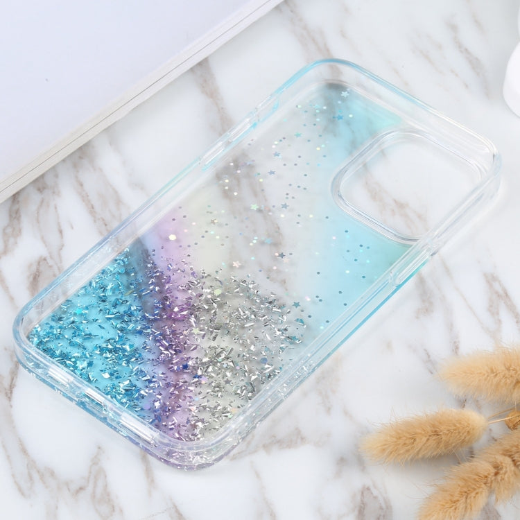 For iPhone 15 Pro DFANS DESIGN Golden Diamond TPU+PC Phone Case(Blue) - HoMEdemic™ 