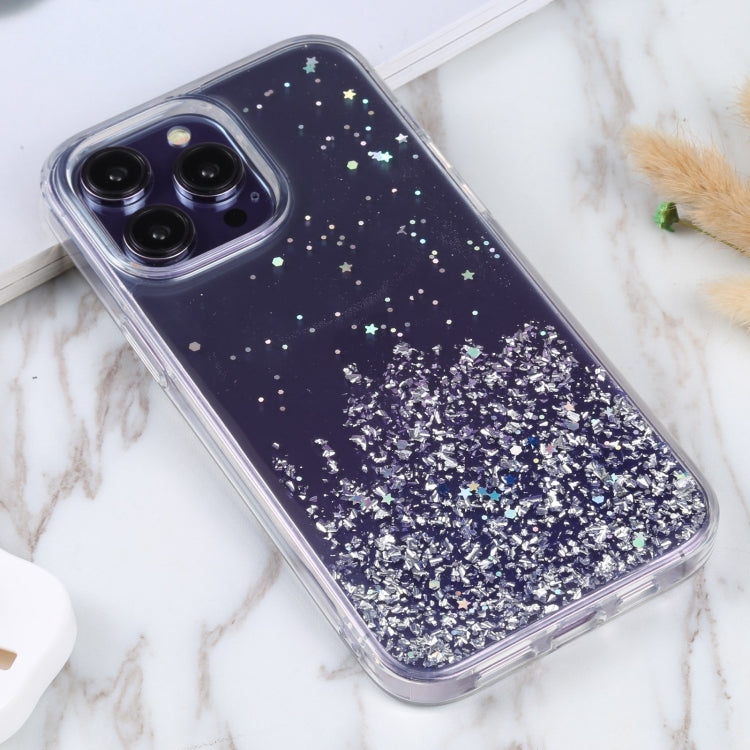 For iPhone 15 Pro DFANS DESIGN Golden Diamond TPU+PC Phone Case(Purple) - HoMEdemic™ 