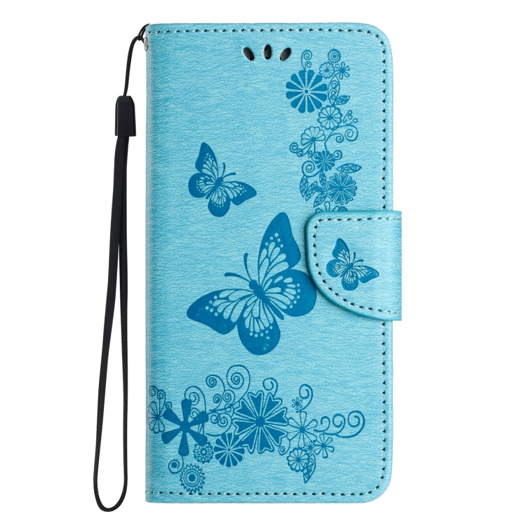 For iPhone 15 Pro Butterfly Embossed Flip Leather Phone Case(Blue) - HoMEdemic™ 