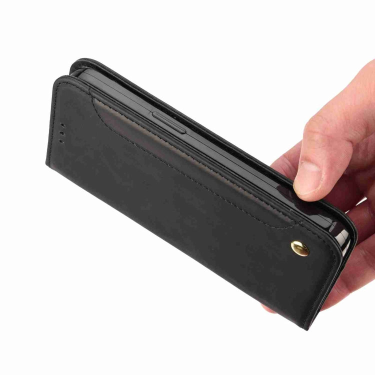 For iPhone 15 Pro Max Skin Feel Splicing Leather Phone Case(Black) - HoMEdemic™ 