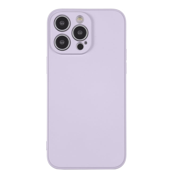 For iPhone 15 Pro Max Silicone Phone Case with Wrist Strap(Light Purple) - HoMEdemic™ 