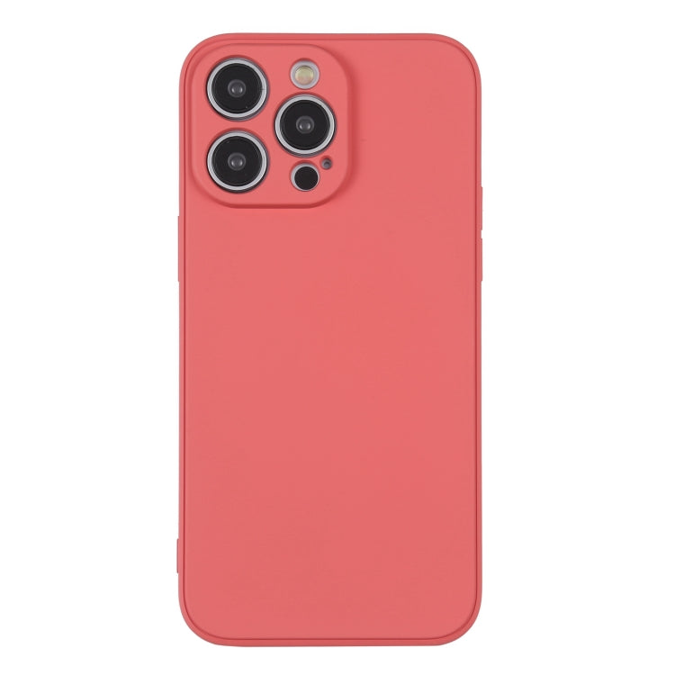For iPhone 15 Pro Silicone Phone Case with Wrist Strap(Orange Red) - HoMEdemic™ 