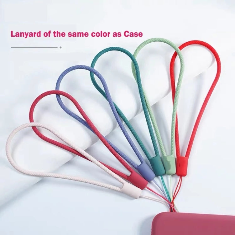 For iPhone 15 Pro Max Silicone Phone Case with Wrist Strap(Mint Green) - HoMEdemic™ 