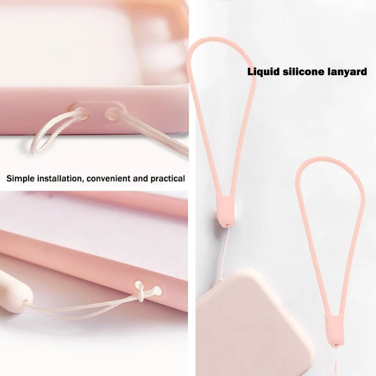 For iPhone 15 Pro Max Silicone Phone Case with Wrist Strap(Mint Green) - HoMEdemic™ 