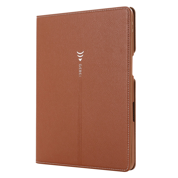For iPad Pro 11 inch (2020) GEBEI PU+TPU Horizontal Flip Protective Tablet Case with Holder & Card Slots(Brown) - HoMEdemic™ 