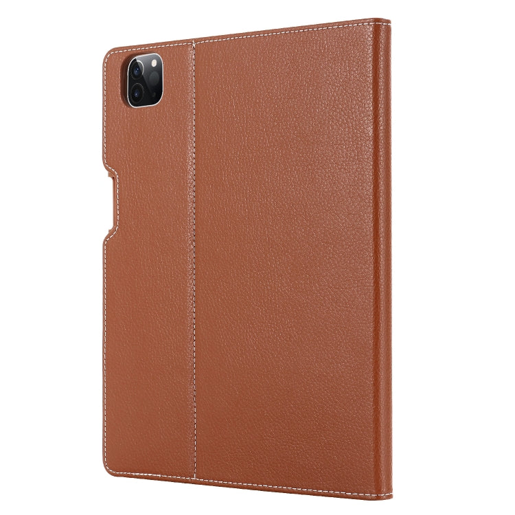 For iPad Pro 11 inch (2020) GEBEI PU+TPU Horizontal Flip Protective Tablet Case with Holder & Card Slots(Brown) - HoMEdemic™ 