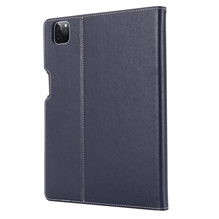 For iPad Pro 11 inch (2020) GEBEI PU+TPU Horizontal Flip Protective Tablet Case with Holder & Card Slots(Blue) - HoMEdemic™ 