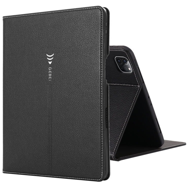 For iPad Pro 11 inch (2020) GEBEI PU+TPU Horizontal Flip Protective Tablet Case with Holder & Card Slots(Black) - HoMEdemic™ 