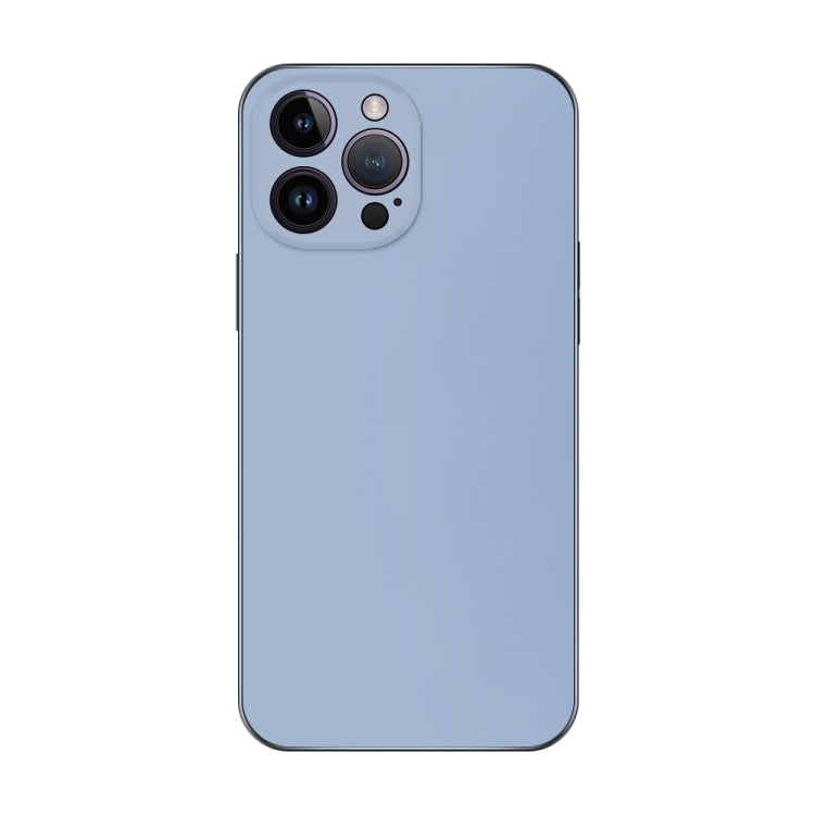 For iPhone 15 Pro Max Electroplating AG Frosted Phone Case(Sierra Blue) - HoMEdemic™ 