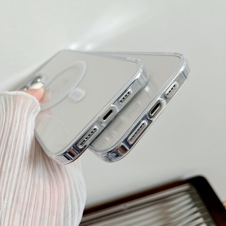 For iPhone 15 Pro MagSafe Magnetic Clear Acrylic TPU Phone Case(Transparent) - HoMEdemic™ 