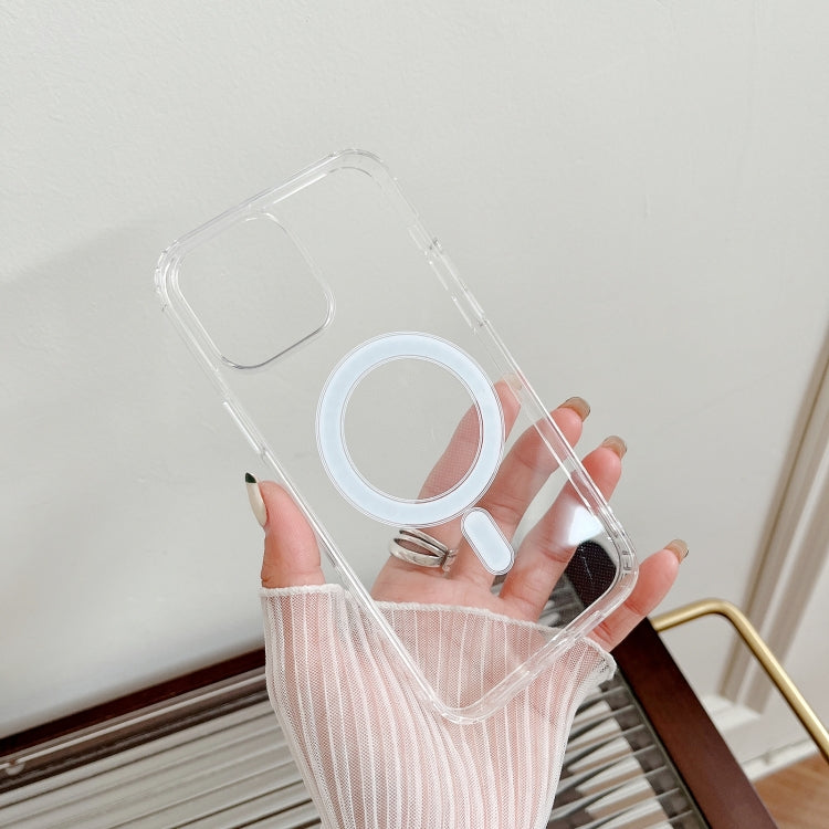 For iPhone 15 Pro MagSafe Magnetic Clear Acrylic TPU Phone Case(Transparent) - HoMEdemic™ 