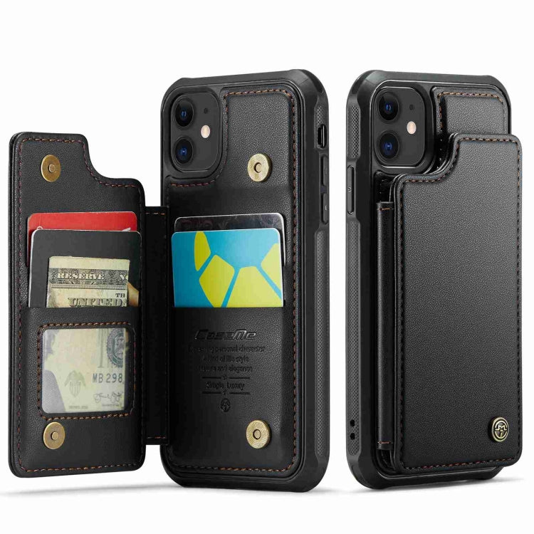 For iPhone 11 CaseMe C22 Card Slots Holder RFID Anti-theft Phone Case(Black) - HoMEdemic™ 