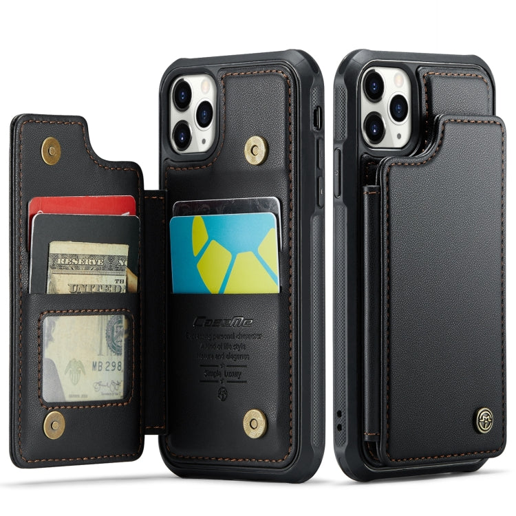 For iPhone 11 Pro CaseMe C22 Card Slots Holder RFID Anti-theft Phone Case(Black) - HoMEdemic™ 