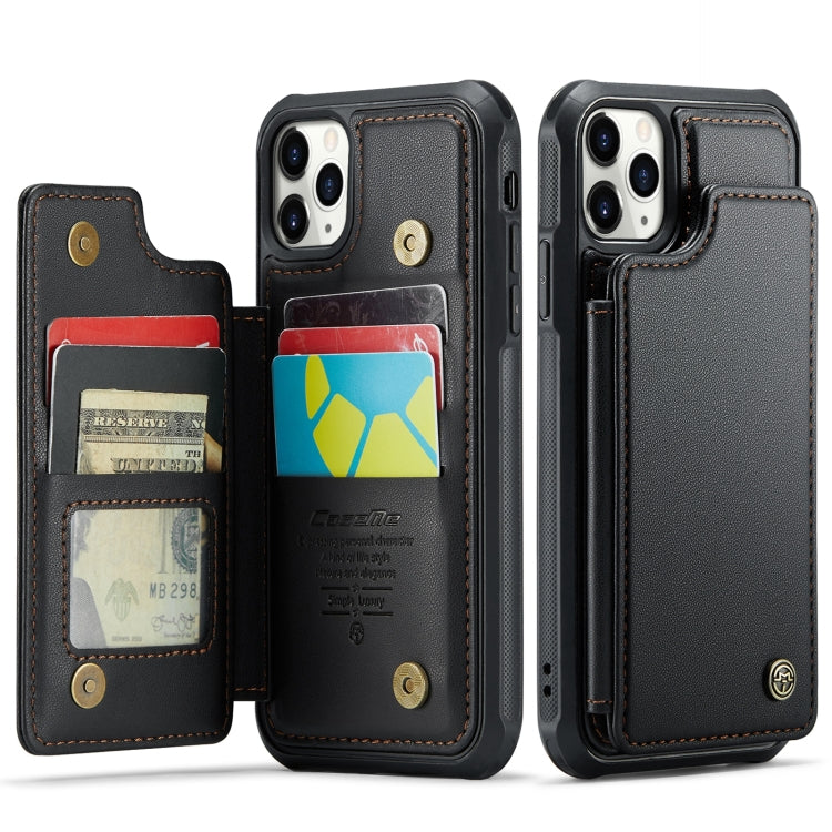 For iPhone 11 Pro Max CaseMe C22 Card Slots Holder RFID Anti-theft Phone Case(Black) - HoMEdemic™ 