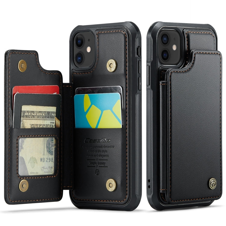 For iPhone 12 / 12 Pro CaseMe C22 Card Slots Holder RFID Anti-theft Phone Case(Black) - HoMEdemic™ 