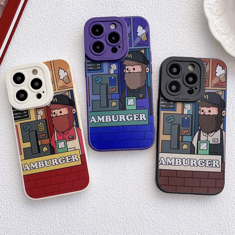 For iPhone 15 Pro Max Liquid Angel Eyes Apron Clerk TPU Phone Case(Beige) - HoMEdemic™ 