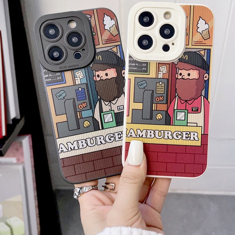 For iPhone 15 Pro Max Liquid Angel Eyes Apron Clerk TPU Phone Case(Black) - HoMEdemic™ 