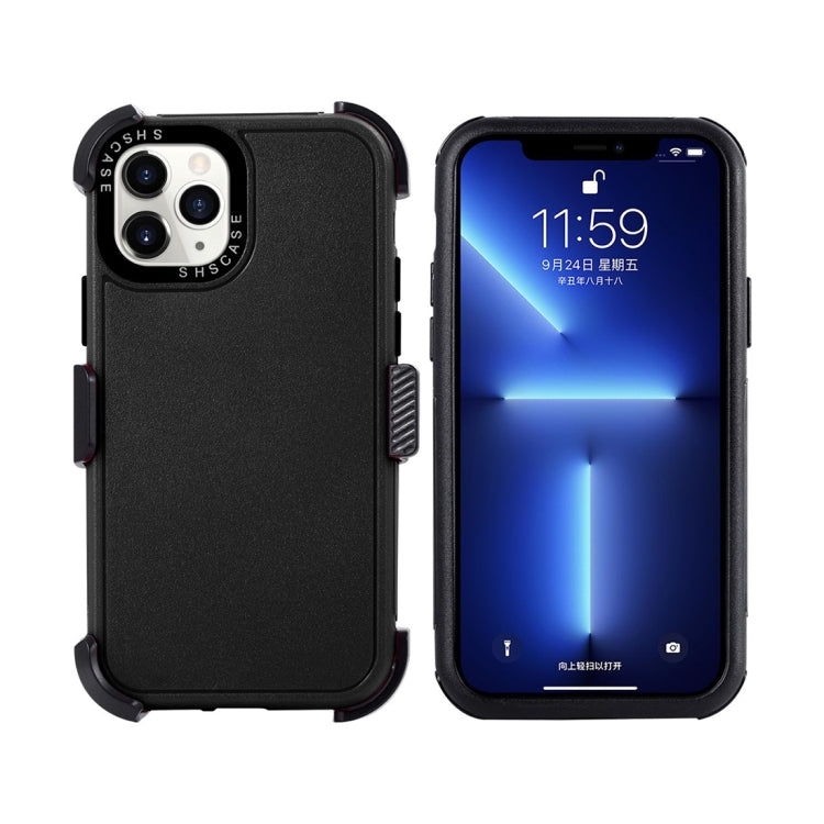 For iPhone 15 Pro 3 in 1 PC + TPU Sliding Sleeve Phone Case(Red+Black) - HoMEdemic™ 