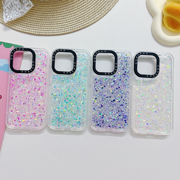 For iPhone 15 Pro Noctilucent Light Drip Glue Shockproof Phone Case(Blue) - HoMEdemic™ 