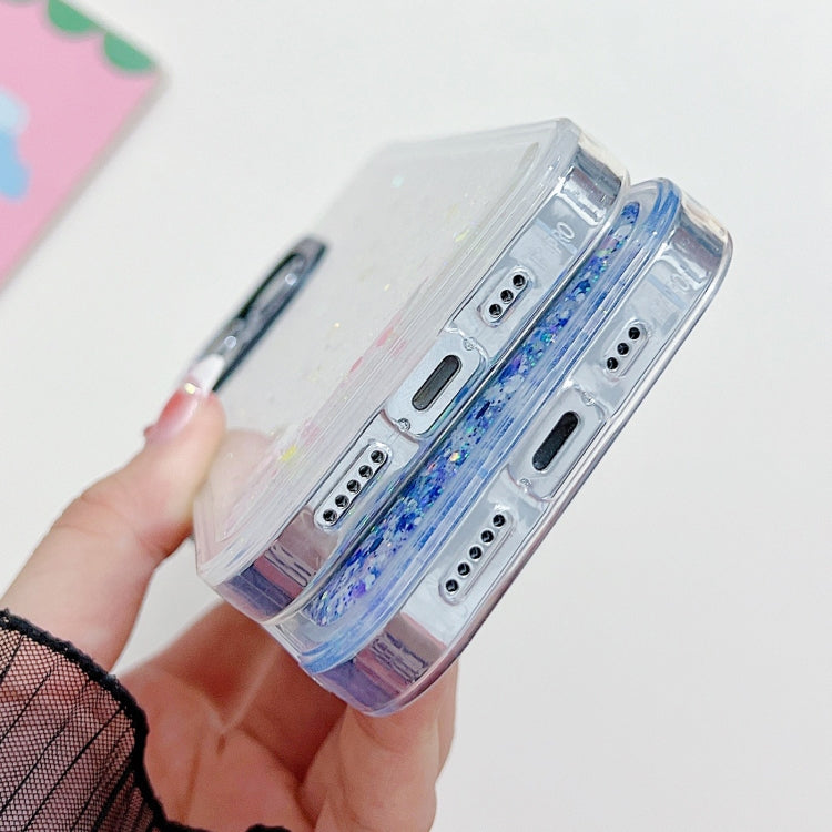 For iPhone 15 Pro Noctilucent Light Drip Glue Shockproof Phone Case(Blue) - HoMEdemic™ 
