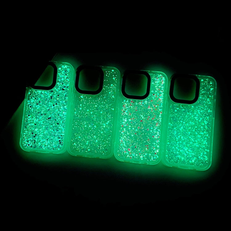 For iPhone 15 Pro Max Noctilucent Light Drip Glue Shockproof Phone Case(White) - HoMEdemic™ 