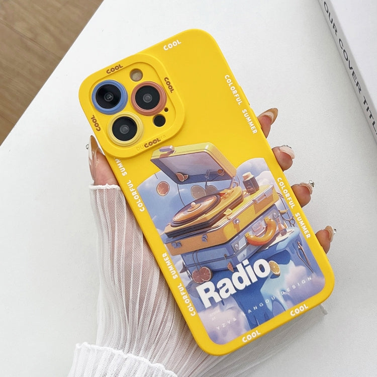 For iPhone 15 Pro Liquid Angel Eyes Dopamine TPU Phone Case(CD Player) - HoMEdemic™ 
