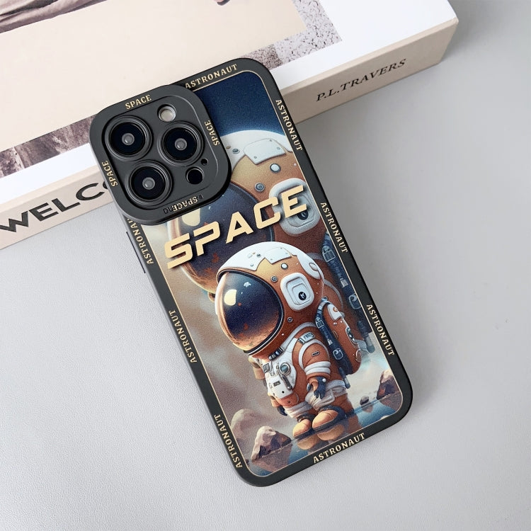For iPhone 15 Pro Liquid Angel Eyes Giant Astronaut TPU Phone Case(Black) - HoMEdemic™ 