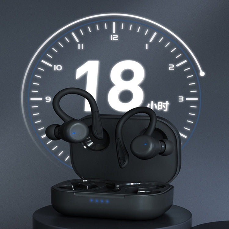 T&G T40 TWS IPX6 Waterproof Hanging Ear Wireless Bluetooth Earphones with Charging Box(Black) - HoMEdemic™ 