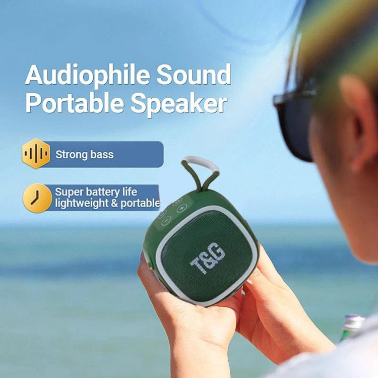T&G TG659 Outdoor Portable TWS Mini Bluetooth Speaker(Dark Green) - HoMEdemic™ 