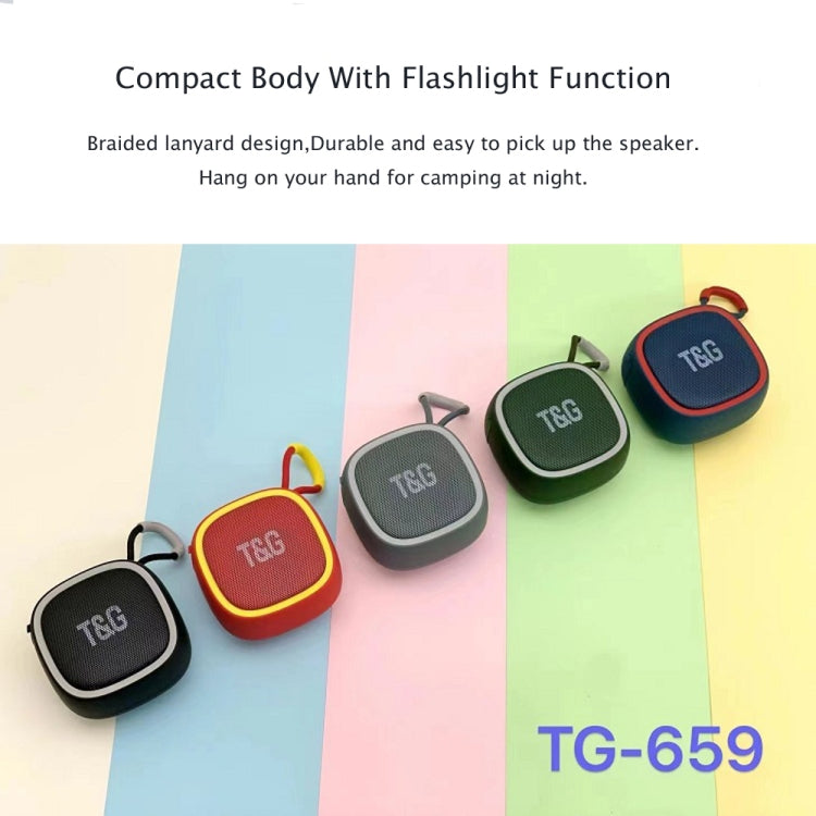 T&G TG659 Outdoor Portable TWS Mini Bluetooth Speaker(Dark Green) - HoMEdemic™ 