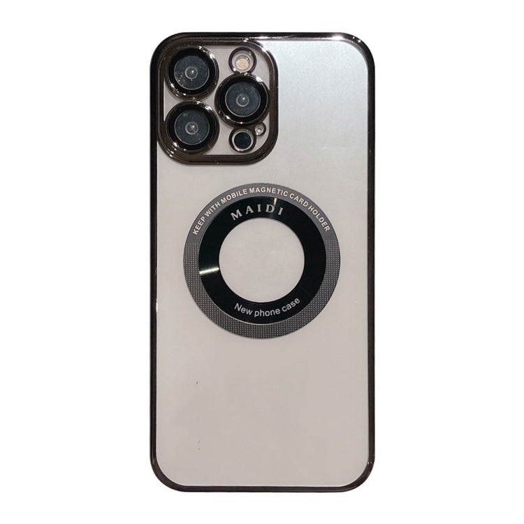 For iPhone 15 Pro Magsafe Electroplate PC Phone Case(Black) - HoMEdemic™ 