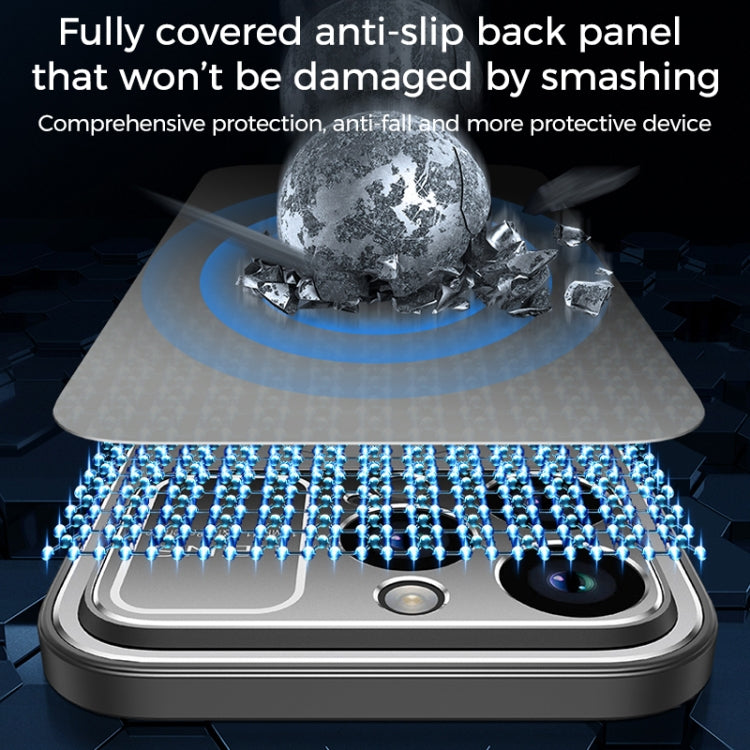 For iPhone 15 Pro Max Large Window MagSafe Skin Feel PC Phone Case(Blue) - HoMEdemic™ 