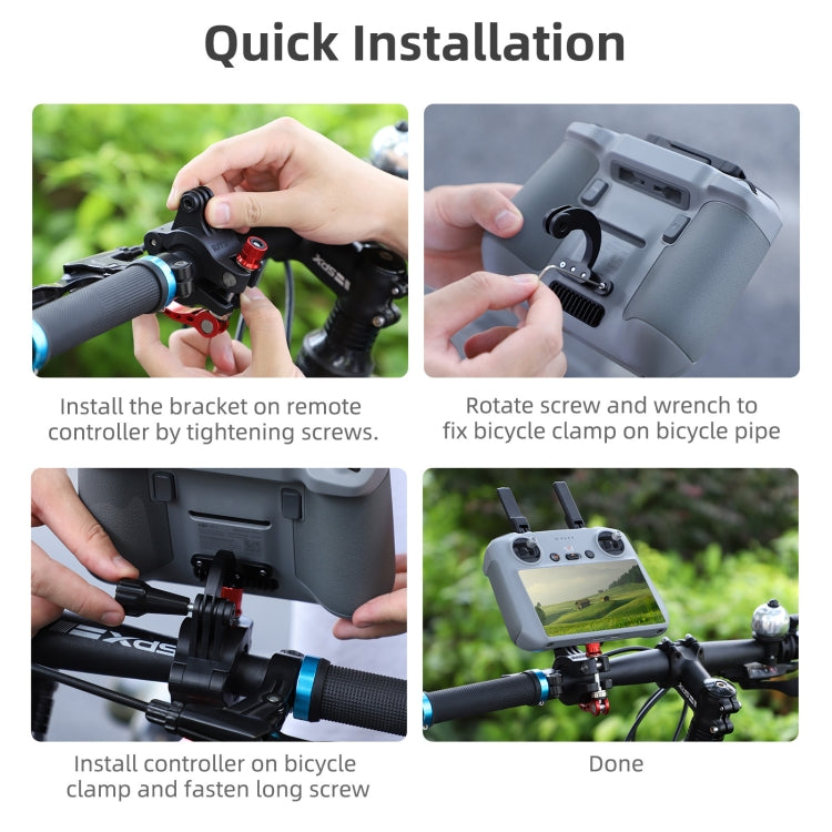 For DJI Air 3 / RC 2 Sunnylife ZJ669 Remote Control Riding Bracket(Black) - HoMEdemic™ 