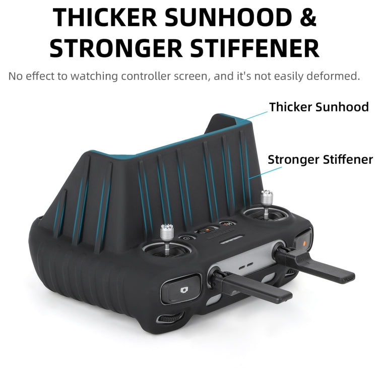 For DJI RC 2 Sunnylife Remote Control Shockproof Anti-scratch Silicone Case with Hood(Grey) - HoMEdemic™ 