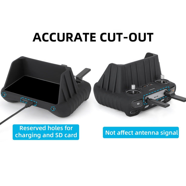 For DJI RC 2 Sunnylife Remote Control Shockproof Anti-scratch Silicone Case with Hood(Grey) - HoMEdemic™ 