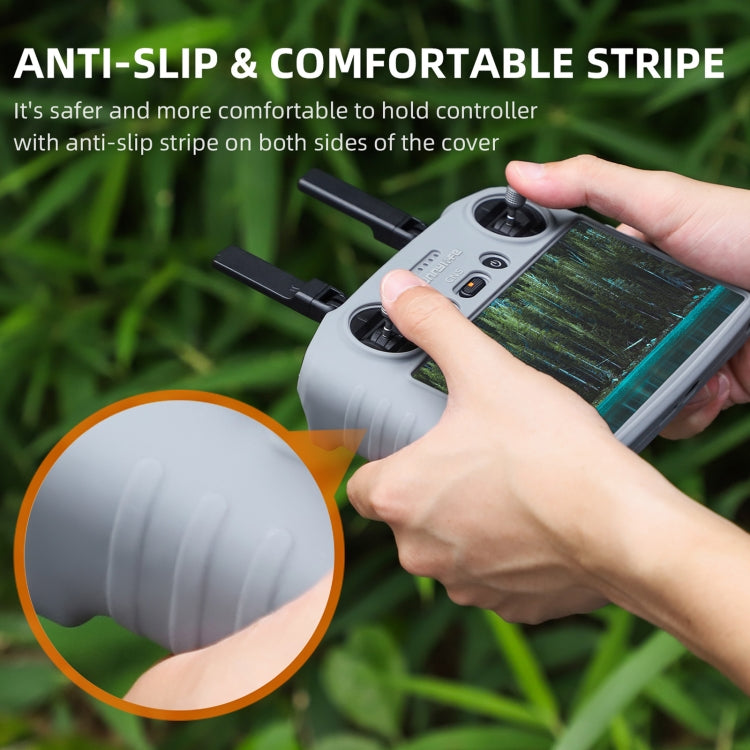 For DJI RC 2 Sunnylife Remote Control Shockproof Anti-scratch Silicone Case(Black) - HoMEdemic™ 