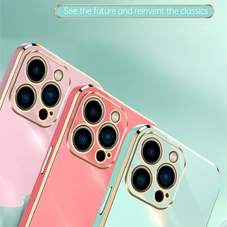 For iPhone 15 Pro XINLI Straight Edge 6D Electroplate TPU Phone Case(Celestial Blue) - HoMEdemic™ 