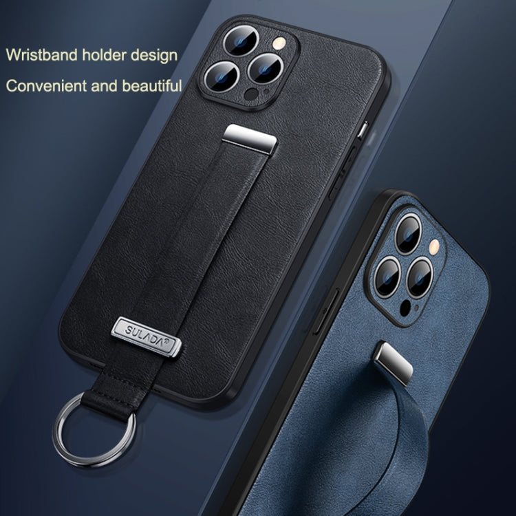 For iPhone 15 SULADA Tide Cool Series PC + Leather Texture Skin Feel Phone Case(Red) - HoMEdemic™ 